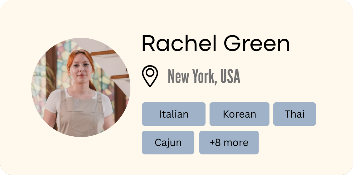 Friend's cooking library with their favorite go-to dishes